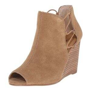 Lucky Brand | Reevas Wedge Peep Toe Shoes Sz 7